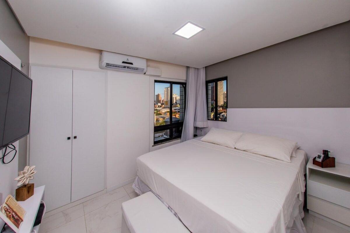 507 Lindo Flat mobiliado com vista lateral mar na Praia de Iracema Fortaleza (Ceara) Exterior foto