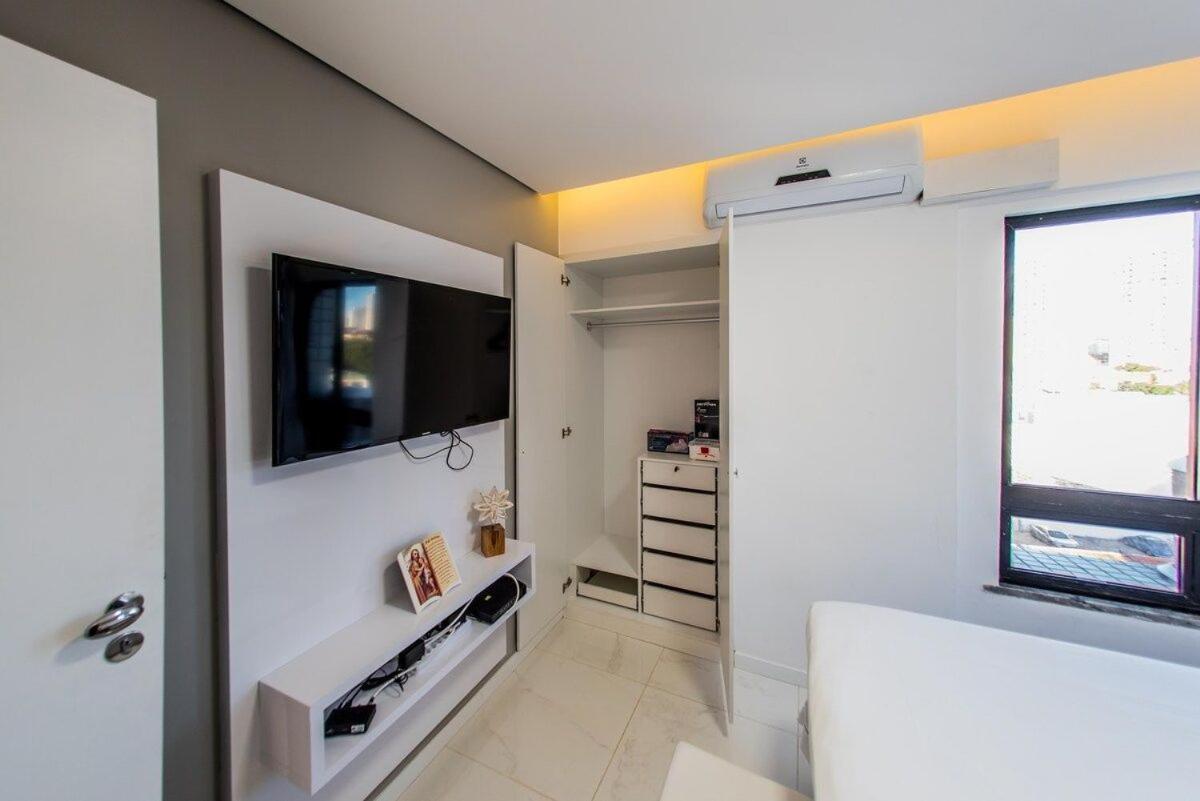 507 Lindo Flat mobiliado com vista lateral mar na Praia de Iracema Fortaleza (Ceara) Exterior foto