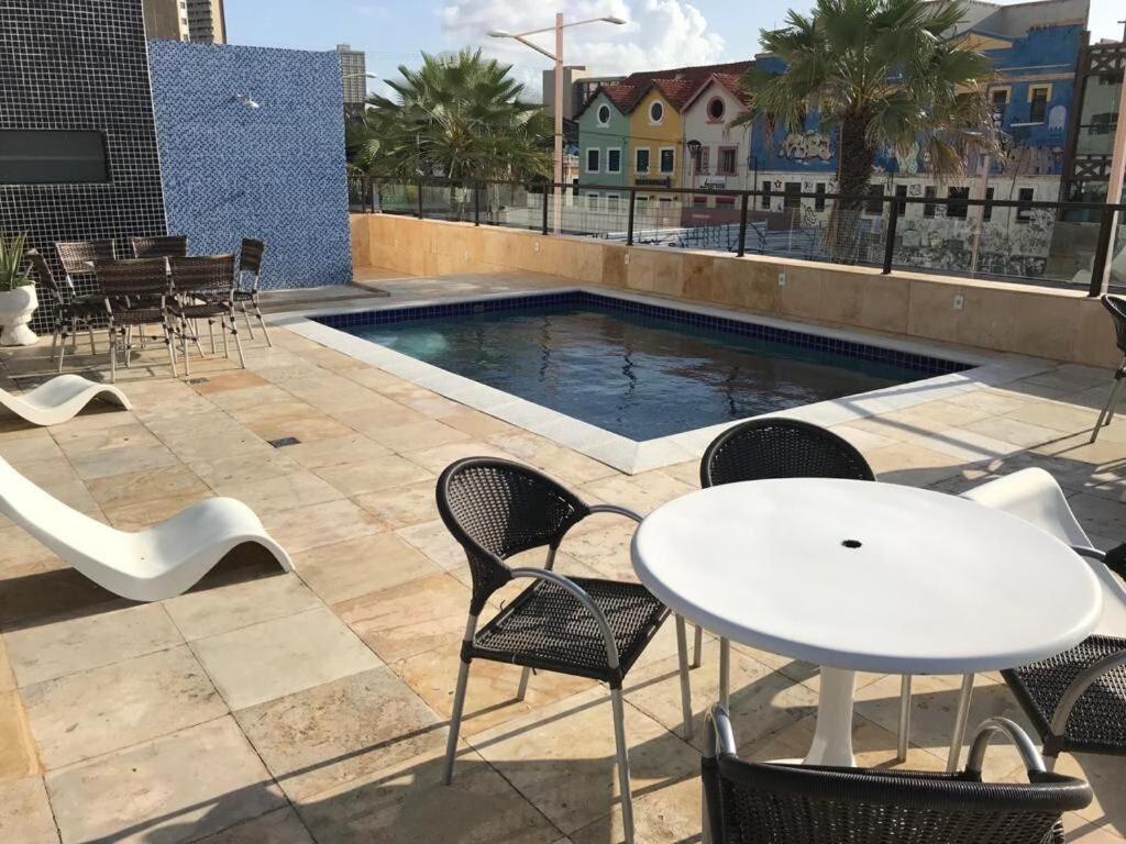 507 Lindo Flat mobiliado com vista lateral mar na Praia de Iracema Fortaleza (Ceara) Exterior foto