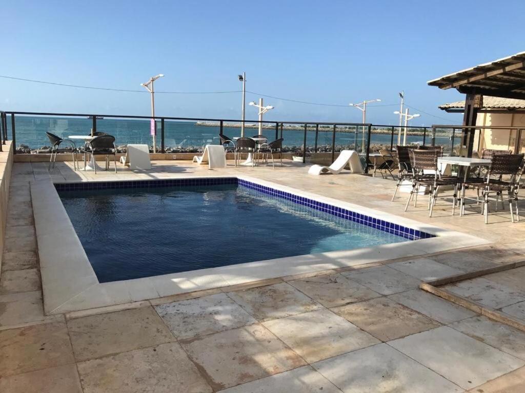 507 Lindo Flat mobiliado com vista lateral mar na Praia de Iracema Fortaleza (Ceara) Exterior foto