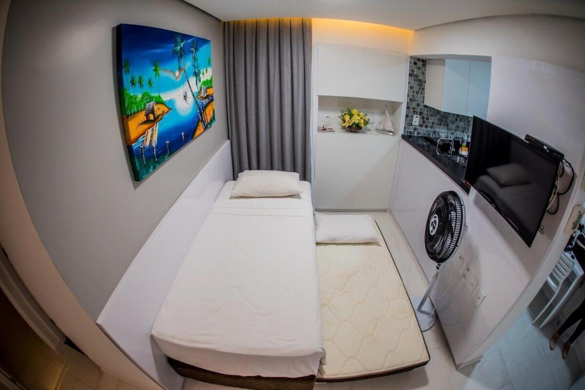 507 Lindo Flat mobiliado com vista lateral mar na Praia de Iracema Fortaleza (Ceara) Exterior foto