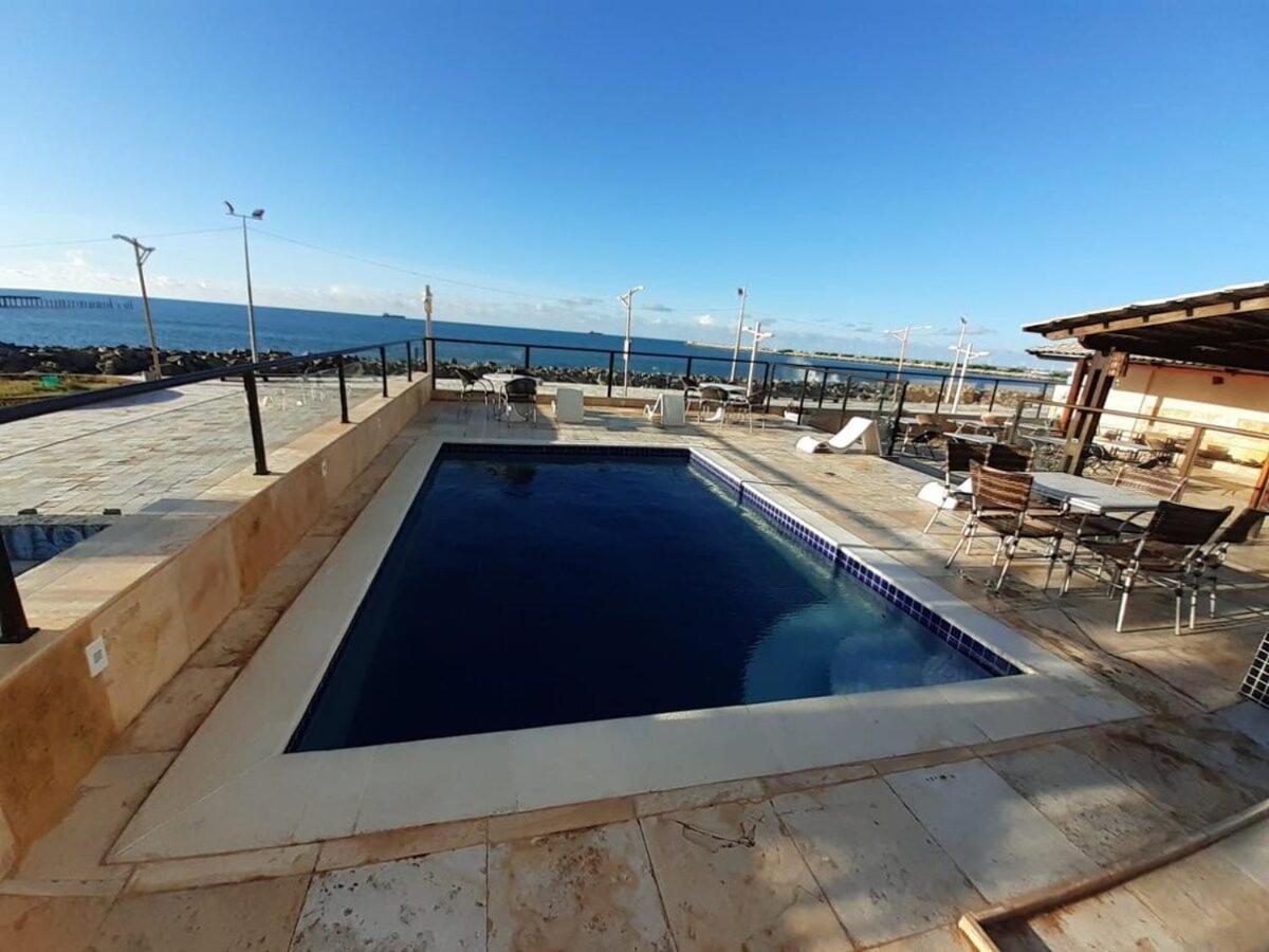 507 Lindo Flat mobiliado com vista lateral mar na Praia de Iracema Fortaleza (Ceara) Exterior foto